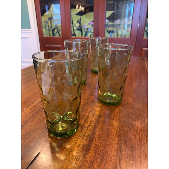 Vintage Hazel Atlas Eldorado Optic Dot Glass Tumblers. - Picture 6 of 7